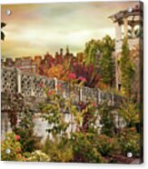 The Walled Garden In Autumn Acrylic Print