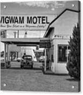 The Wigwam Motel - Historic Route 66 Bw - Holbrook Arizona Acrylic Print
