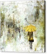 The Yellow Umbrella Acrylic Print