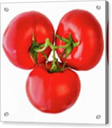 Three Tomato,smooth,kitchen Art,s Acrylic Print