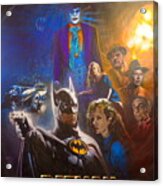 Tim Burton Batman 1989 Michael Keaton And Jack Nicholson Acrylic Print