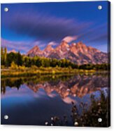 Time Stops Over Tetons Acrylic Print