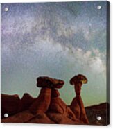 Toadstool Hoodoos With The Full Arch Acrylic Print