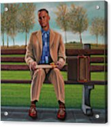 Tom Hanks In Forrest Gump Painting Acrylic Print