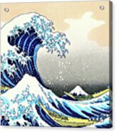 Top Quality Art - The Great Wave Off Kanagawa Acrylic Print