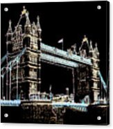 Tower Bridge At Night Acrylic Print