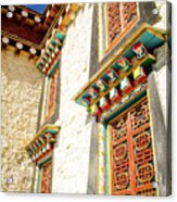 Traditional Tibetan Folk Art In House Decoration Acrylic Print