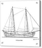 Trehantiri - Traditional Greek Sailing Boat Acrylic Print