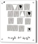 Triangle Dot Squiggle Acrylic Print