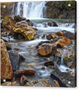 Triple Falls On Bruce Creek 3 Acrylic Print
