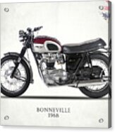 Triumph Bonneville T120 1968 Acrylic Print