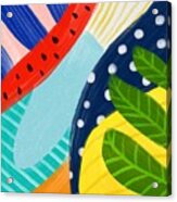 Tropical Fever - Modern Colorful Abstract Digital Art Acrylic Print
