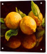 Tropical Lemons Acrylic Print