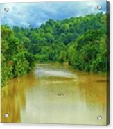 Tropical River Landscape Acrylic Print