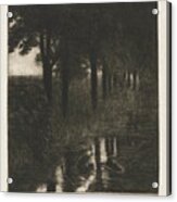 Trout Pond 1890 91 Franz Von Stuck Acrylic Print