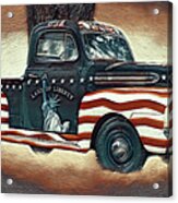 Trucking Liberty 3 Acrylic Print