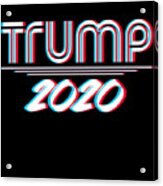 Trump 2020 3d Effect Acrylic Print