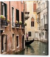 Turning The Corner, Venice, Italy Acrylic Print