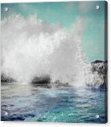 Turquoise Sky, Turquoise Sea Acrylic Print