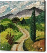 Tuscan Winding Road Acrylic Print