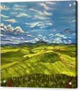 Tuscany Hills Acrylic Print