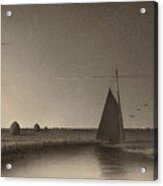 Twilight, Salt Marshes Acrylic Print