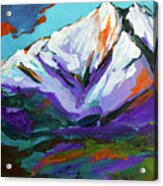 Twin Peaks Mountains In Longmont Colorado 2 Acrylic Print