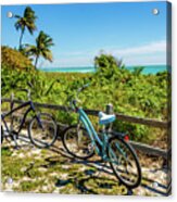Two Bikes - Bahia Honda State Park - Florida Acrylic Print