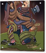 Uncle Sam Land Of The Free Acrylic Print
