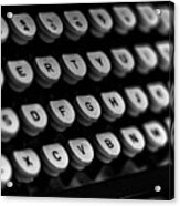 Underwood Typewriter Keys No. 1 Acrylic Print