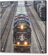 Canadian National A408 Led By Ex-illinois Central Acrylic Print