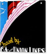 Union Ss Co Of New Zealand Ltd Travel Poster Acrylic Print