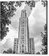 University Of Pittsburgh Cathedral Of Learning Front Acrylic Print