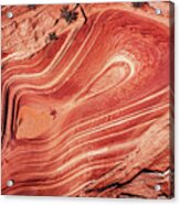 Unknown Sandstone Wave - Close Up Aerial Acrylic Print