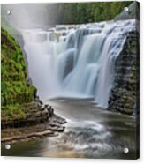 Upper Falls At Letchworth State Park In New York Acrylic Print