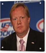 Usa Hockey Press Conference Acrylic Print
