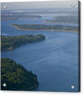 Usa, Washington, Thurston County, South Puget Sound, Aerial View Acrylic Print