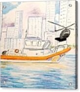 Uscg Miami 45 Response Boat Acrylic Print