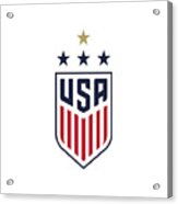 Uswnt Crest 4 Stars Usa Soccer Acrylic Print