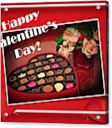 Valentine's Day Chocolates Acrylic Print