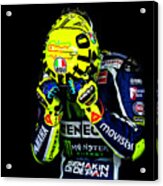 Valentino Rossi 2016 Mugello Special Helmet Acrylic Print