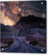 Valley Of Fire - Reimagined Acrylic Print