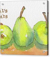 Vals Pears Acrylic Print