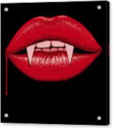 Vampire Lips Acrylic Print