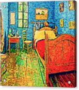 Van Goghs Bedroom In Arles - Digital Painting With Impressionist Effect Acrylic Print