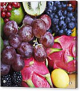 Variety Of Vibrant Fruit Acrylic Print