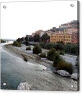 Ventimiglia Riverbank Acrylic Print