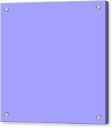 Very Light Peri Blue Gray Purple Acrylic Print