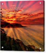 Vibrant Acadia Sunrise Acrylic Print