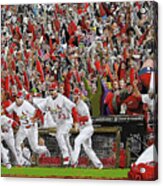 Victory - St Louis Cardinals Win The World Series 2011 Acrylic Print